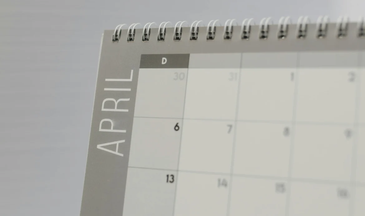 A Calendar with the April Page Showing Signifies the April 2026 and April 2027 Municipalities Have to be Title II ADA Compliant.